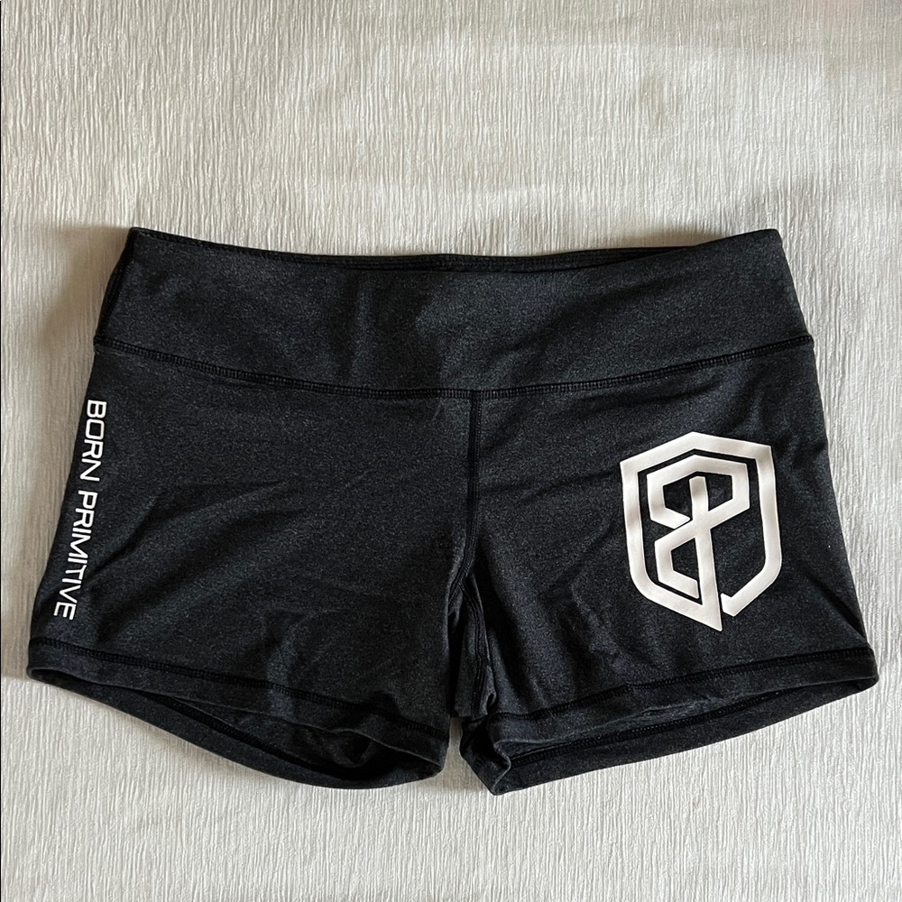 Born Primitive Renewed Vigor Booty Shorts Women's Heather Grey